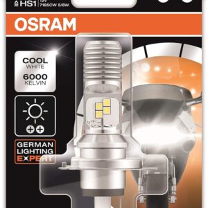 Osram LEDriving HEADLIGHT for bikes HS1 7285CW 5/6W 12V PX43T Blister Pack, Cool White
