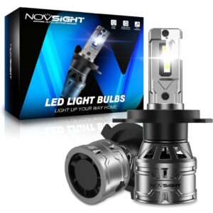 NOVSIGHT H4/9003/HB2 LED Headlights Bulbs, 60W High Low Beam LED Headlight