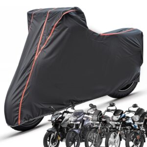 Universal Bike Cover UV Protection & Dustproof Bike Body Cover for Two Wheeler Bike Scooter Scooty (Black)